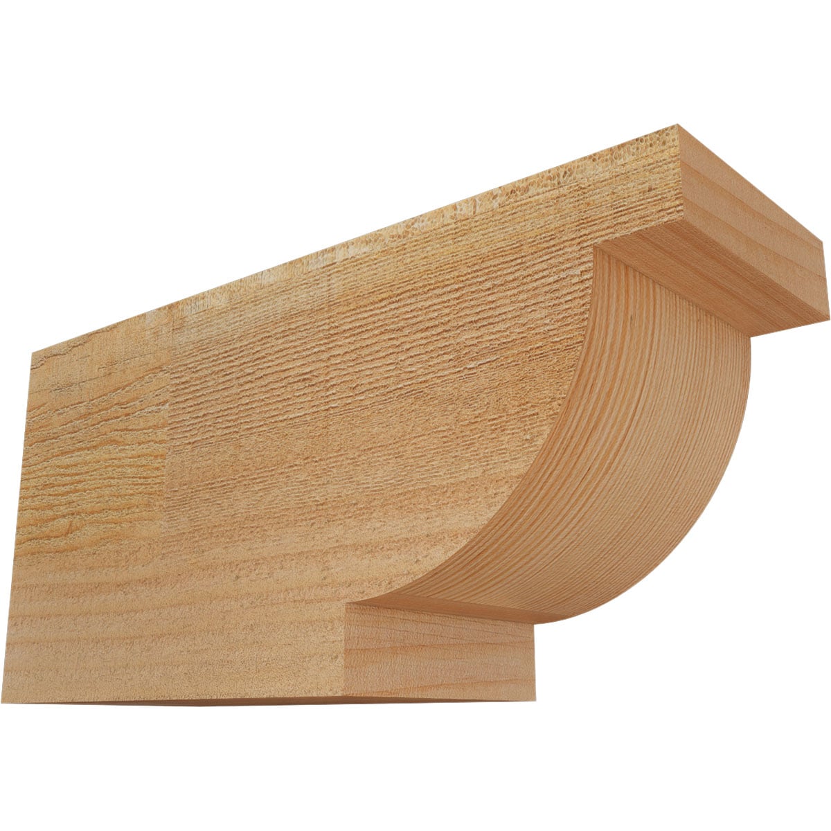 Wooden Rafter Rectangular Ekena Millwork RFTALP00 Rustic Wood Alpine Wood Rafter Tail