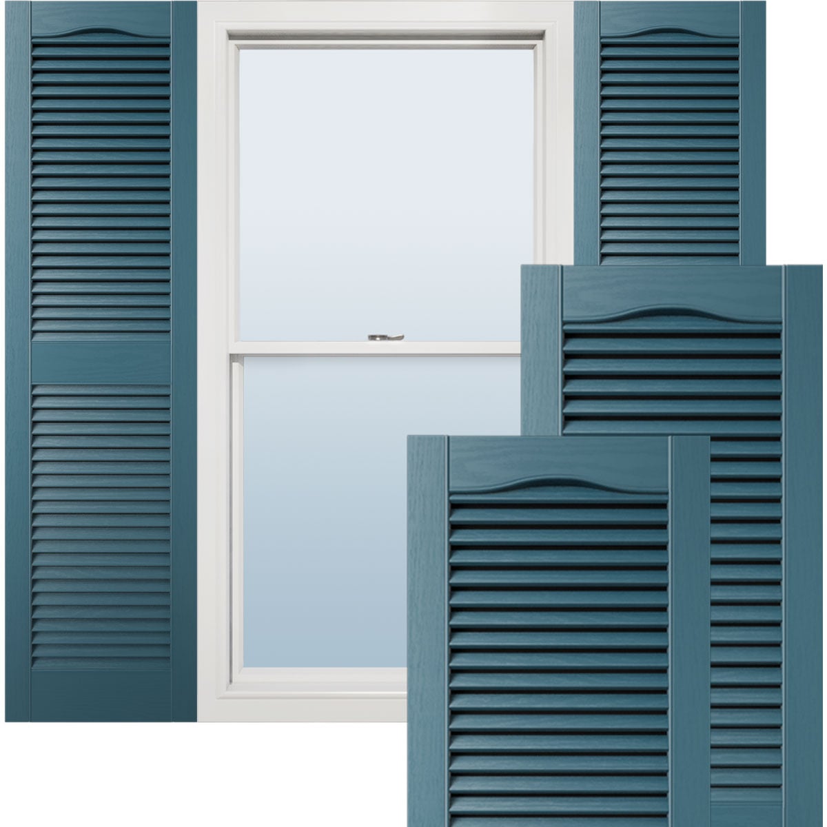 Ekena Millwork LL1C12X05700MB 12-Inch W x 57-Inch H Lifetime Vinyl
