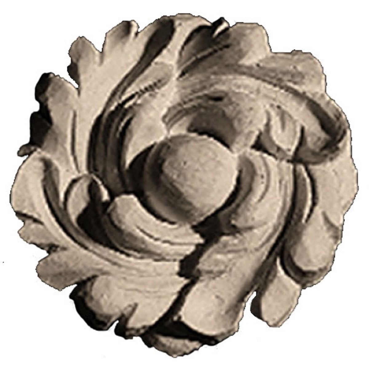 Pearlworks ROST-168 Approx. 2-Inch Dia. x 1/2-Inch Twisted Floret