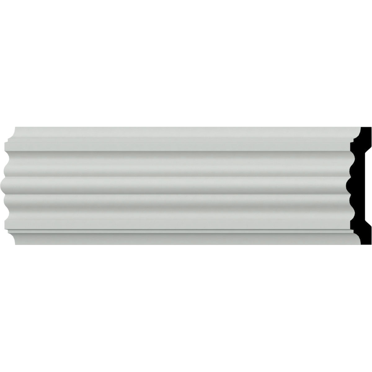 Victorian Chair Rail Moulding - 4H X 3/4P X 94 1/2L Urethane Decorative Trim