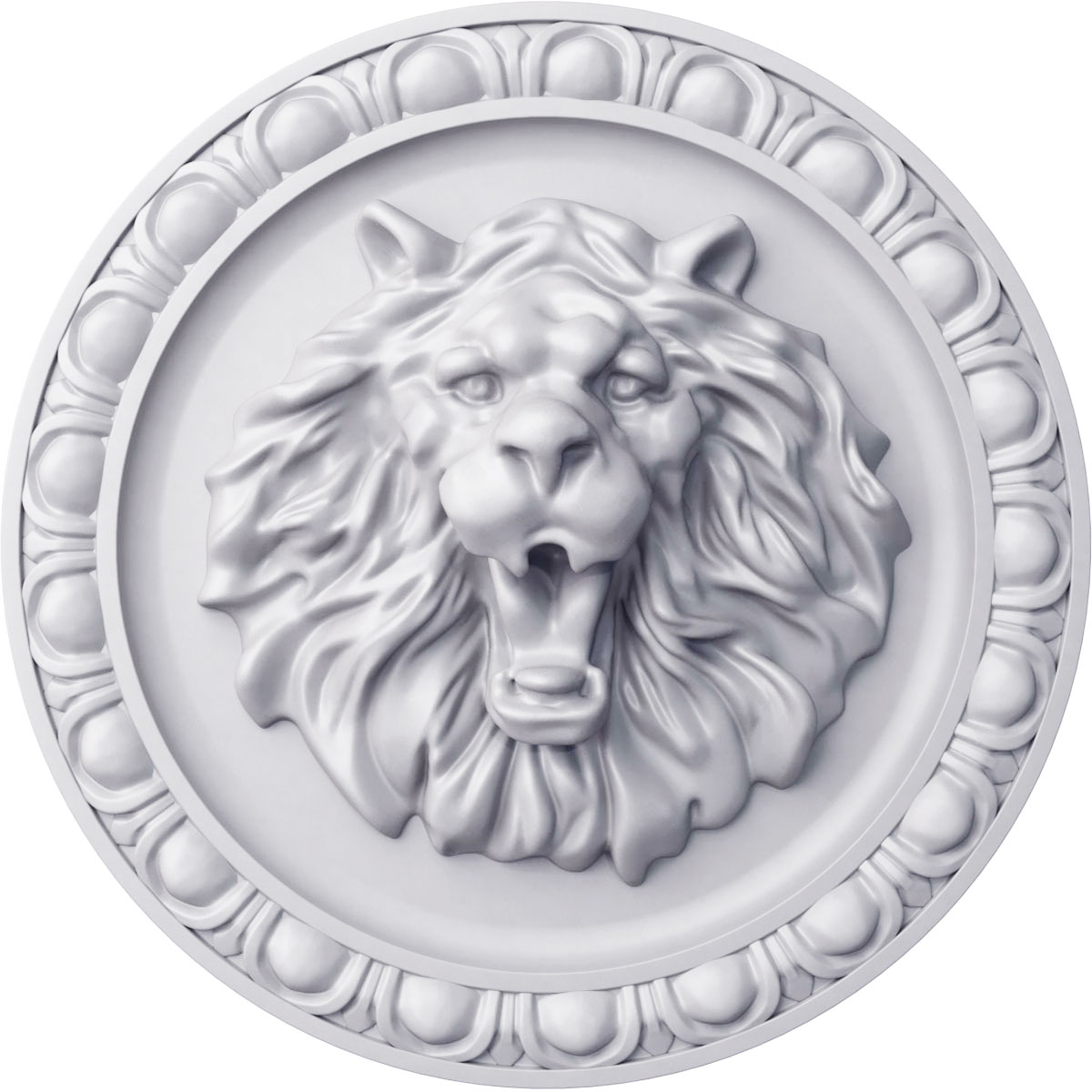 Ekena Millwork ROS08X08LI Endurathane Lion Rosette, 7 3/4-Inch OD